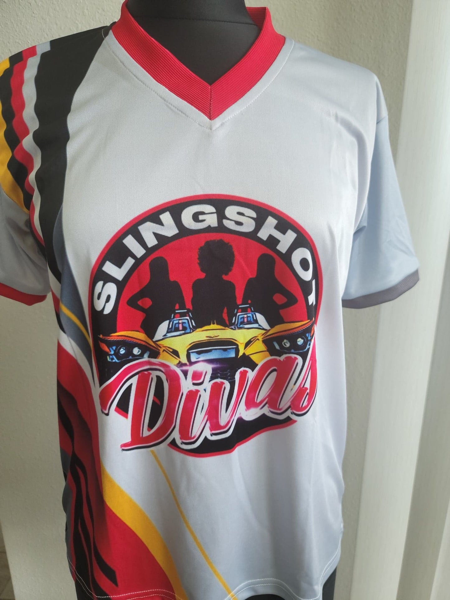 Slingshot Divas Side Stripe Polyester T-shirt