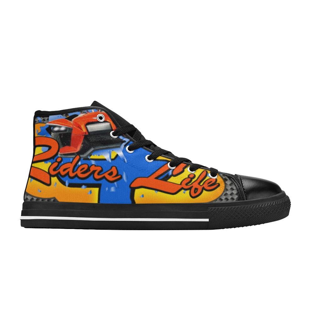 Men's Chuck Taylor inspired Riders4Life SlingShot high top sneakers